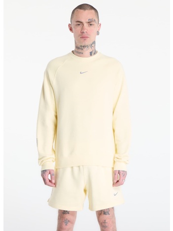 φούτερ nike x nocta men`s fleece cs crew alabaster/ stealth