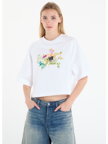 t-shirt new balance watercolor multi boxy t-shirt white m