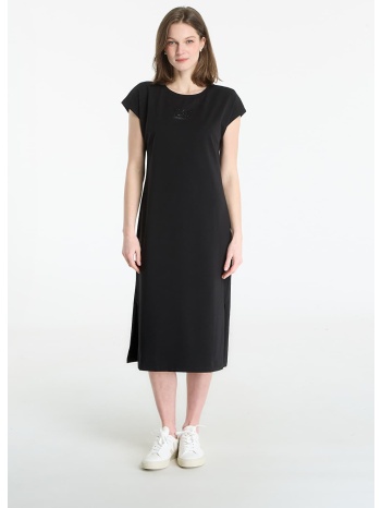 φόρεμα ea7 emporio armani logo series dress black/ black m σε προσφορά