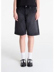 σορτς daily paper laser monogram denim shorts v2 black xl