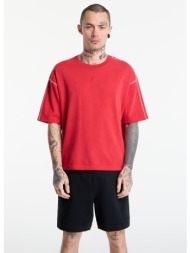 t-shirt jordan flight men`s heavyweight short-sleeve top university red/ sail/ university red s