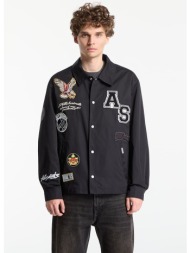 μπουφάν allsaints soundman coach jacket black xl