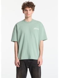 t-shirt allsaints odyssey ss crew graphic t-shirt spring green s