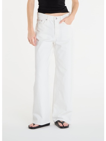 τζιν calvin klein jeans low rise soft baggy jeans white