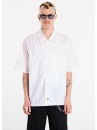 πουκάμισο dickies venedocia stripe shirt short sleeve white xs