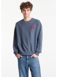 φούτερ calvin klein jeans ls premium terry graphic crewneck dark slate xl