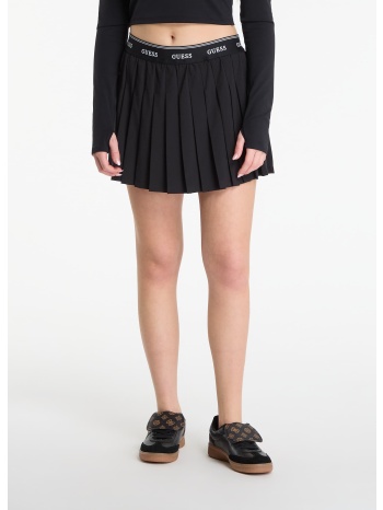 φούστα guess selene pleated skirt jet black m