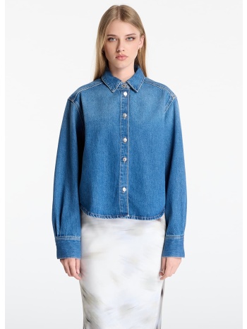 πουκάμισο samsøe samsøe sacelia shirt fluid denim xs σε προσφορά
