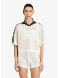 t-shirt adidas knitted crochet polo off white xs