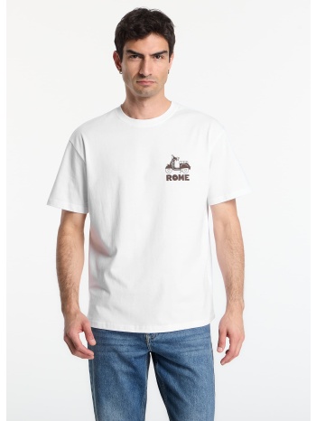 t-shirt urbanc classics roman souvenirs oversize tee white l