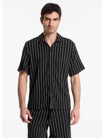 πουκάμισο urban classics striped crinkle resort shirt
