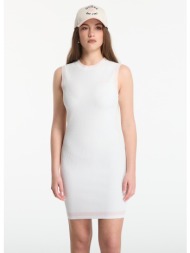 φόρεμα guess gabry cn sl short dress sweater neige white m