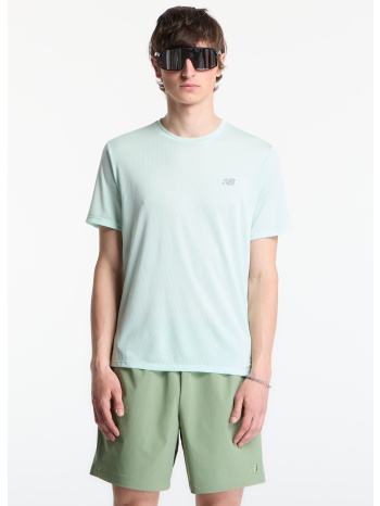 t-shirt new balance athletics t-shirt cosmic jade heather m
