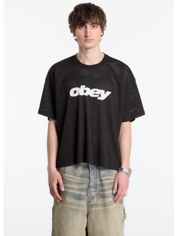 t-shirt obey practice jersey ss black m