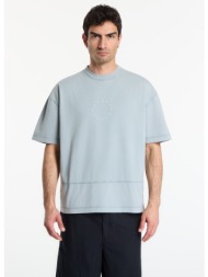 t-shirt études studio relax t-shirt circle blue gray s