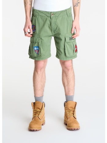 σορτς alpha industries flying tigers shorts vintage green xl σε προσφορά