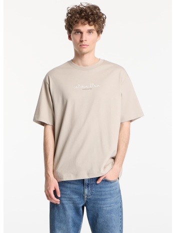 t-shirt calvin klein jeans ss 16s ck trvl lines graphic tee