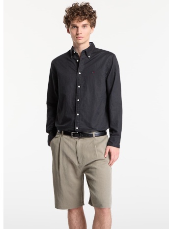 πουκάμισο tommy hilfiger linen blend solid btd rf shirt σε προσφορά