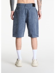 σορτς daily paper washed monogram woven shorts blue wing teal xxl