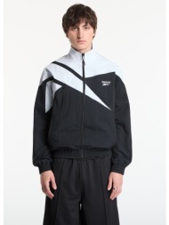 μπουφάν reebok cl f fr tracktop night black/ classic white l