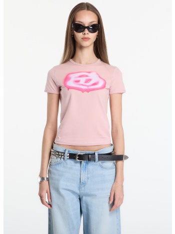 t-shirt diesel t-uncuties-long-s3 t-shirt pale mauve l