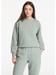 φούτερ queens women`s sweats essential crewneck leaf s