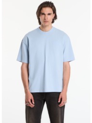 t-shirt allsaints odyssey ss crew graphic t-shirt salton blue s