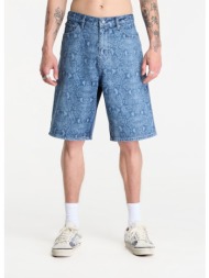 σορτς daily paper snake laser denim shorts blue m