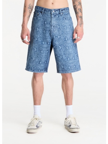 σορτς daily paper snake laser denim shorts blue m