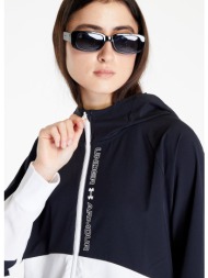 μπουφάν under armour woven fz jacket black/ white/ white m