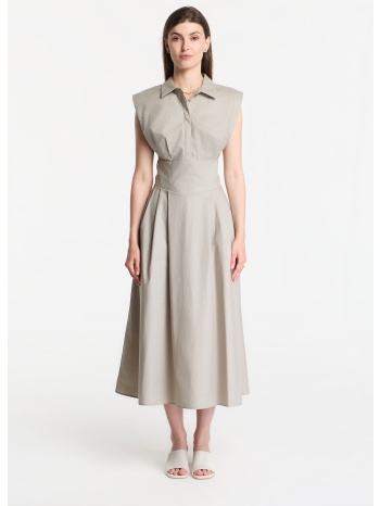 φόρεμα guess sl cherry dress sage leaf 4