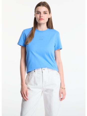 t-shirt calvin klein ss 20s jersey emblem crew tee marina m