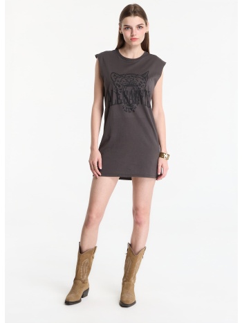 φόρεμα allsaints wild brooke dress washed grey m σε προσφορά