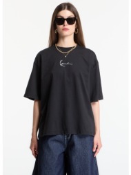 t-shirt karl kani signature stencil peached oversized t-shirt black xs