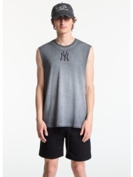 t-shirt new era mlb washed logo sleeveless tee new york yankees unisex black xl