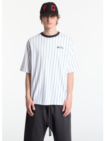 t-shirt new era pinstripe os tee unisex optic white/ navy xl