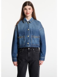 μπουφάν tommy hilfiger cropped jacket cam mid cam mid l