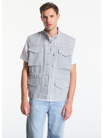 γιλέκο calvin klein utility field vest grey m