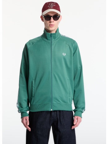 φούτερ fred perry contrast tape track jacket green l