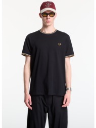 t-shirt fred perry twin tipped t-shirt black xl