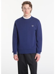 φούτερ fred perry crew neck sweatshirt blue xl