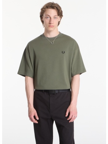 t-shirt fred perry back vertical graphic t-shirt green m