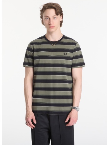 t-shirt fred perry fine stripe t-shirt green m