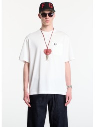 t-shirt fred perry pocket detail t-shirt white xl