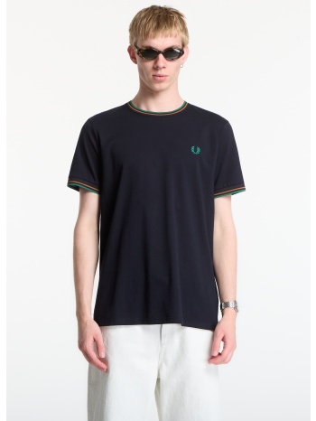 t-shirt fred perry twin tipped t-shirt navy m