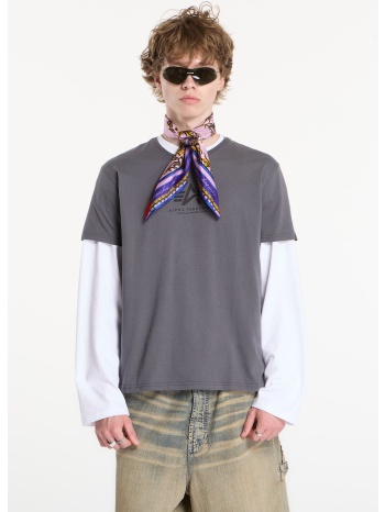 t-shirt alpha industries basic t-shirt contrast stitch grey
