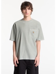 t-shirt carhartt wip s/s loose pocket t-shirt unisex shady green garment dyed l