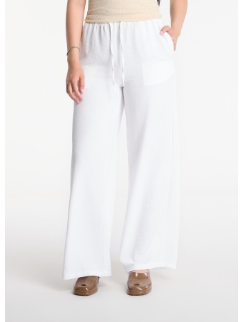 παντελόνια urban classics structured wideleg pants white m