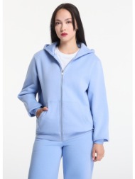 φούτερ urban classics fluffy zip hoody powder blue s