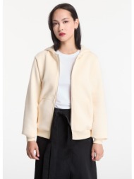 φούτερ urban classics fluffy zip hoody white sand l